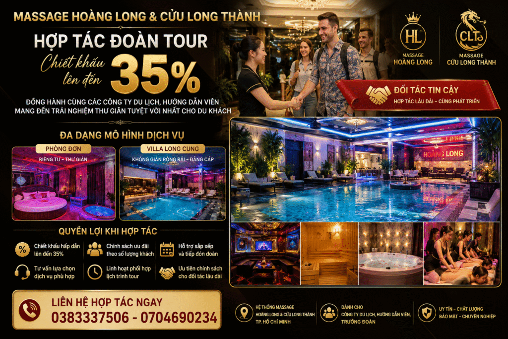 hợp tác đoàn tour massage hoàng long
